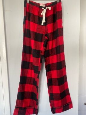 Gap Love Kids Red and Black Buffalo Plaid Pajama Bottoms size XS